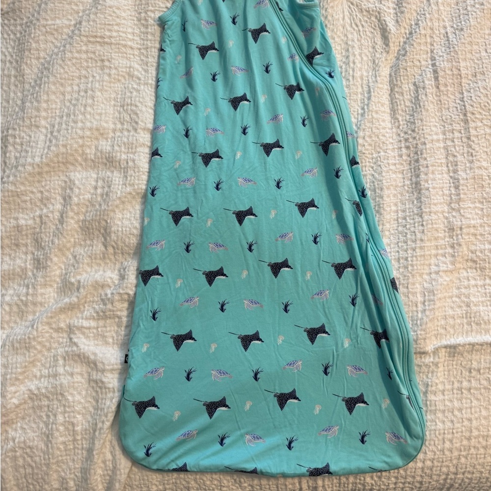 Teal Sleep Sack with Ocean Animal Print